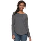 Women's Sonoma Goods For Life&trade; Soft Touch High-low Tunic, Size: Medium, Grey (charcoal)