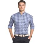 Men's Izod Advantage Regular-fit Sport Flex Plaid Stretch Button-down Shirt, Size: Medium, Purple Oth