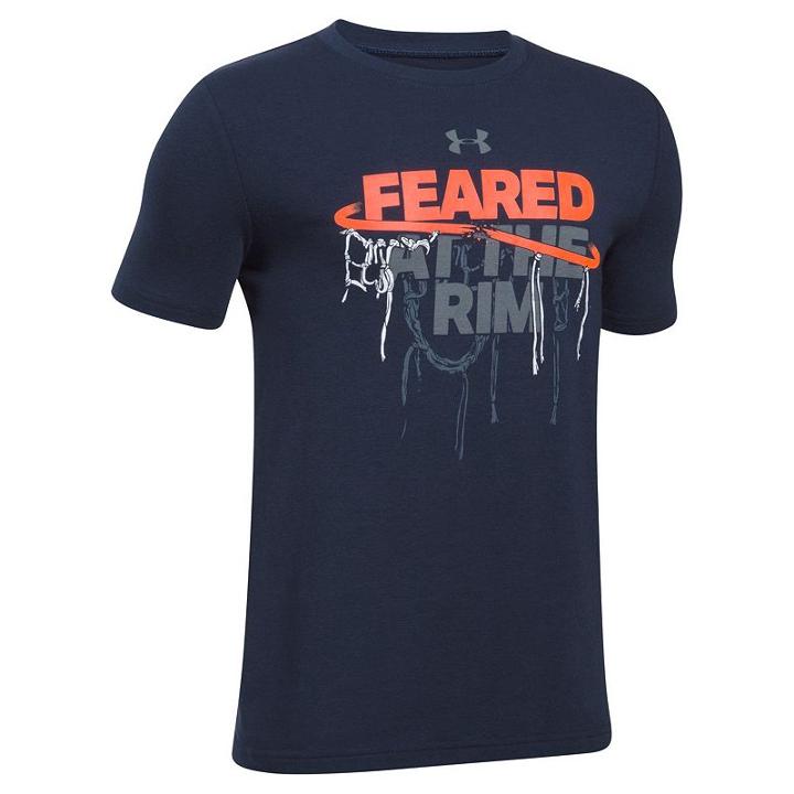 Boys 8-20 Under Armour Feared At The Rim Tee, Size: Xl, Blue (navy)
