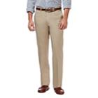 Big & Tall Haggar Premium No-iron Khaki Stretch Straight-fit Flat-front Pants, Men's, Size: 38x36, Dark Beige