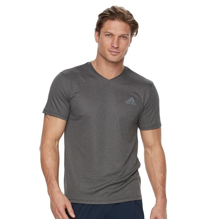 Men's Adidas Essential Tech Tee, Size: Xxl, Dark Grey