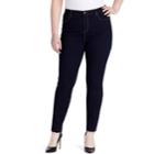 Plus Size Gloria Vanderbilt Amanda High-rise Skinny Jeans, Women's, Size: 16 W, Black