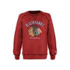 Men's Old Time Hockey Chicago Blackhawks Miffen Fleece Sweatshirt, Size: Large, Red