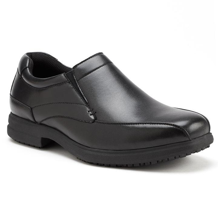 Nunn Bush Sanford Men's Slip-resistant Loafers, Size: Medium (9.5), Black