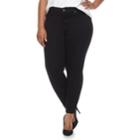 Plus Size Jennifer Lopez Super Skinny Jeans, Women's, Size: 16 W, Black