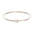 Lc Lauren Conrad Rose Gold Tone Hook Bangle Bracelet, Women's, Light Pink