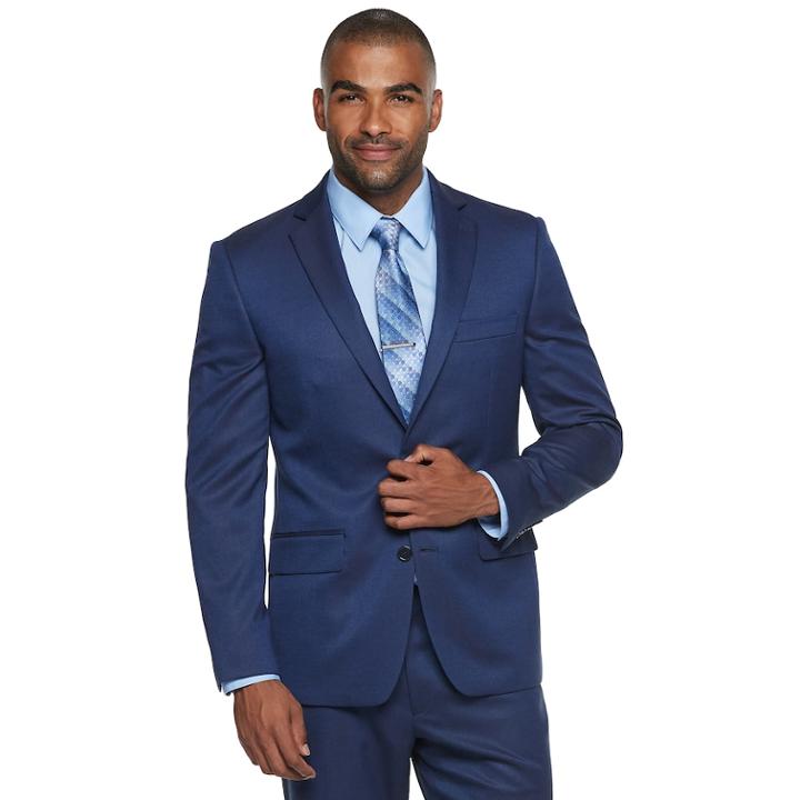 Men's Apt. 9&reg; Premier Flex Slim-fit Suit Coat, Size: 44 Short, Blue