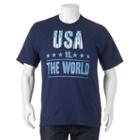 Big & Tall Usa Vs. The World Tee, Men's, Size: 4xb, Blue (navy)