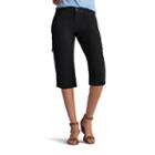 Women's Lee Edy Skimmer Capris, Size: 12 Avg/reg, Black