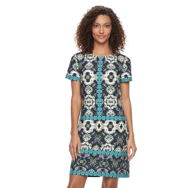 Women's Suite 7 Tile Shift Dress, Size: 10, Ovrfl Oth