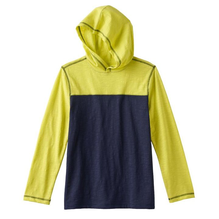 Boys 8-20 Urban Pipeline Colorblock Football Hooded Tee, Boy's, Size: Xl, Brt Green