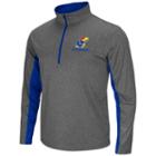 Big & Tall Campus Heritage Kansas Jayhawks Stinger 1/2-zip Pullover, Men's, Size: 3xl, Grey (charcoal)