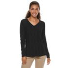 Women's Sonoma Goods For Life&trade; Trellis Cable-knit Sweater, Size: Xxl, Black