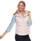 Juniors' So&reg; Puffer Vest, Teens, Size: Large, Yellow