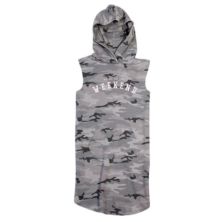 Girls 7-16 Harper & Elliott Hoodie Sleeveless Midi Dress, Girl's, Size: Xs, Ovrfl Oth