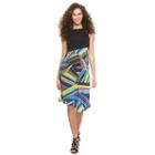 Women's Suite 7 Print Asymmetrical Dress, Size: 8, Ovrfl Oth