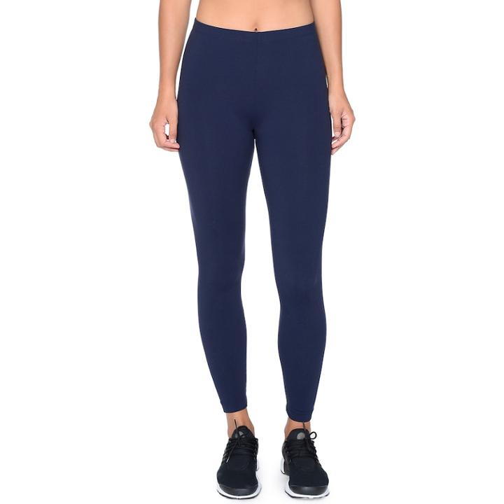 Women's Danskin Solid Ankle Leggings, Size: Xl, Blue (navy)