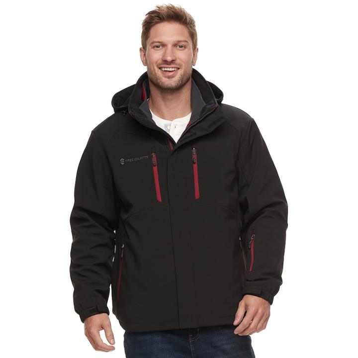 Men's Free Country Softshell 3-in-1 Systems Jacket, Size: Medium, Oxford