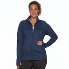 Plus Size Tek Gear&reg; Performance Full-zip Jacket, Women's, Size: 3xl, Med Blue