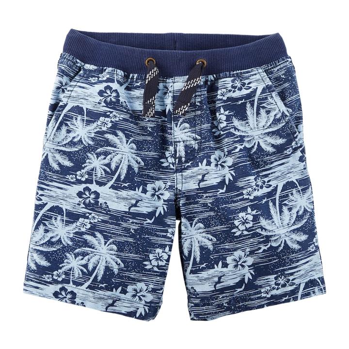 Toddler Boy Carter's Palm Tree Cargo Shorts, Size: 3t, Print