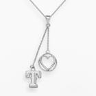 Logoart Texas Rangers Beloved Sterling Silver Linear Pendant, Women's, Size: 18, Grey