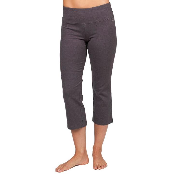 Jockey Sport Slim Flare Capris, Women's, Size: Medium, Grey