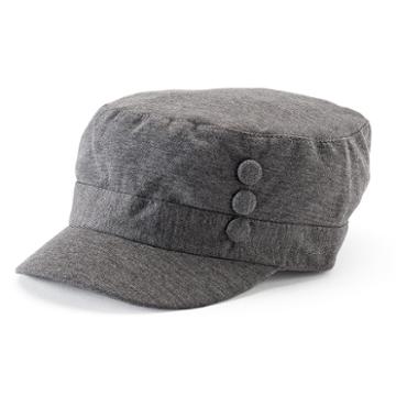 Women's Sonoma Goods For Life&trade; Solid Jersey 3-button Cadet Hat, Grey Other
