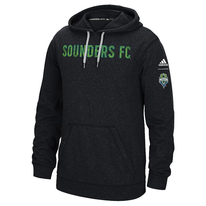 Men's Adidas Seattle Sounders Ultimate Hoodie, Size: Medium, Black