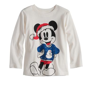 Disney's Mickey Mouse Baby Boy Mickey Sweater Softest Graphic Tee By Jumping Beans&reg;, Size: 12 Months, White