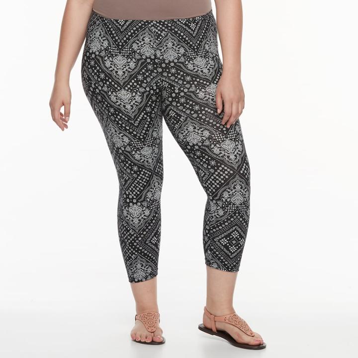 Plus Size French Laundry Capri Peached Leggings, Women's, Size: 2xl, Oxford