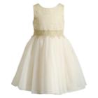 Girls 7-16 Emily West Jacquard Brocade Dress, Size: 12, Natural