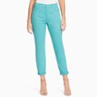 Women's Gloria Vanderbilt Amanda Snap-hem Skinny Ankle Jeans, Size: 4, Turquoise/blue (turq/aqua)