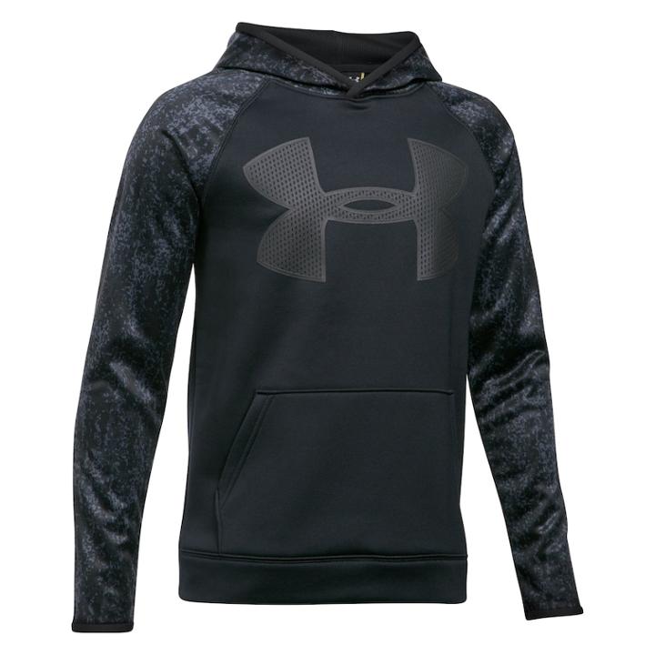 Boys 8-20 Under Armour Logo Performance Hoodie, Size: Small, Black