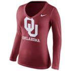 Women's Nike Oklahoma Sooners Wordmark Tee, Size: Medium, Med Red