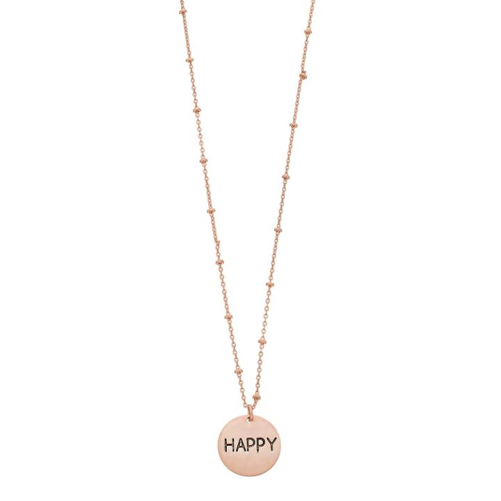Lc Lauren Conrad Happy Pendant Necklace, Women's, Brt Pink
