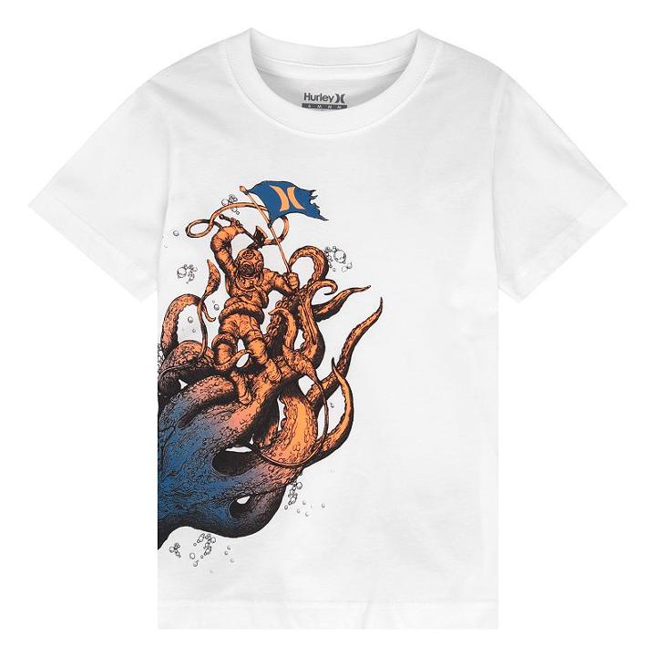 Boys 4-7 Hurley Deep Sea Graphic Tee, Boy's, Size: 6, White