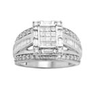 Diamond Engagement Ring In 10k White Gold (1 Ct. T.w.), Women's, Size: 6