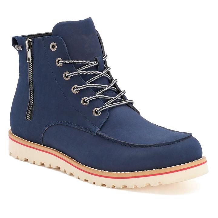 Xray Monroe Men's Lace-up Ankle Boots, Size: 8.5, Blue