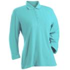 Women's Nancy Lopez Grace 3/4-sleeve Golf Polo, Size: Xs, Turquoise/blue (turq/aqua)
