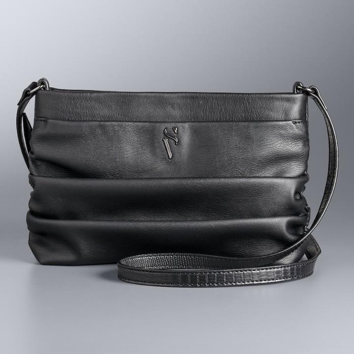 Simply Vera Vera Wang Tegan Crossbody, Women's, Black
