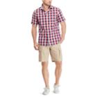 Men's Chaps Classic-fit Patterned Button-down Shirt, Size: Xl, Red