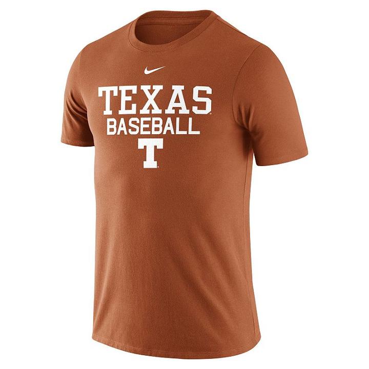 Men's Nike Texas Longhorns Baseball Tee, Size: Medium, Ovrfl Oth