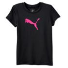 Girls 4-6x Puma Core Tech Logo Tee, Girl's, Size: 6x, Black