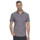 Men's Apt. 9&reg; Slim-fit Stretch Button-down Shirt, Size: Xxl Slim, Purple