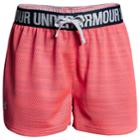 Girls 7-16 Under Armour Play Up Mesh Shorts, Size: Xl, Med Orange