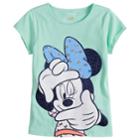 Disney's Minnie Mouse Girls 4-7 Glitter Dot Tee By Jumping Beans&reg;, Size: 4, Lt Green