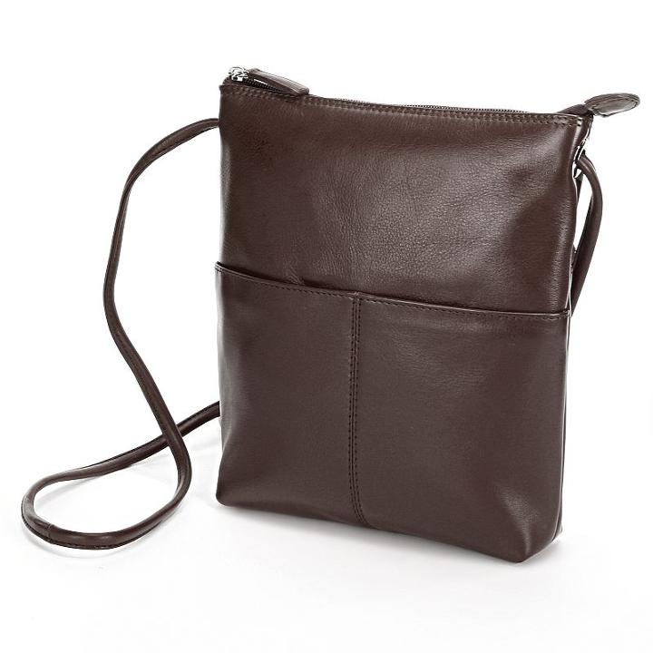 Ili Leather Crossbody Bag, Women's, Brown