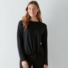 Women's Sonoma Goods For Life&trade; Essential Lounge Sweatshirt, Size: Xl, Black