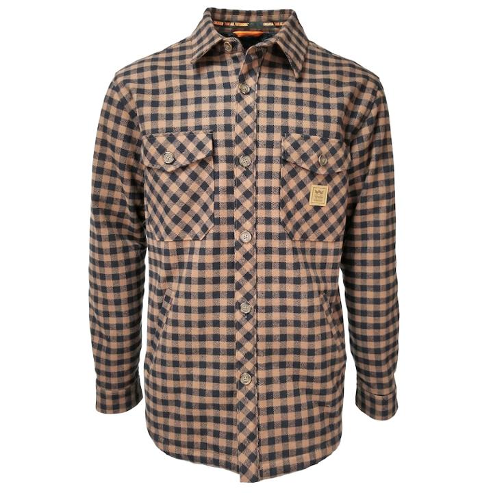 Men's Dickies Heavy Weight Bonded Jacket Shirt, Size: Xxl, Brown