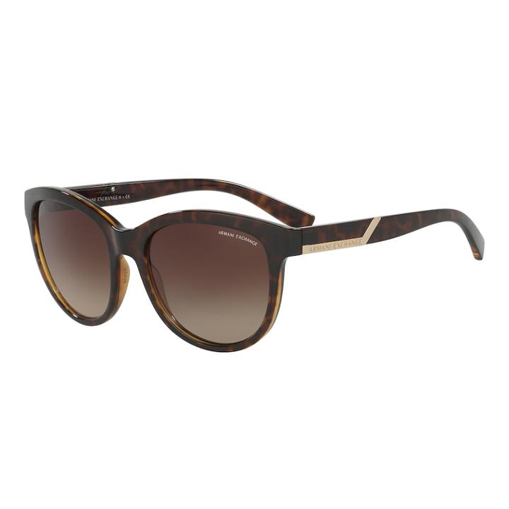 Armani Exchange Ax4051s 55mm Square Gradient Sunglasses, Women's, White Oth